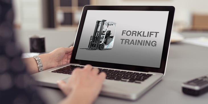 Forklift-training-on-laptop